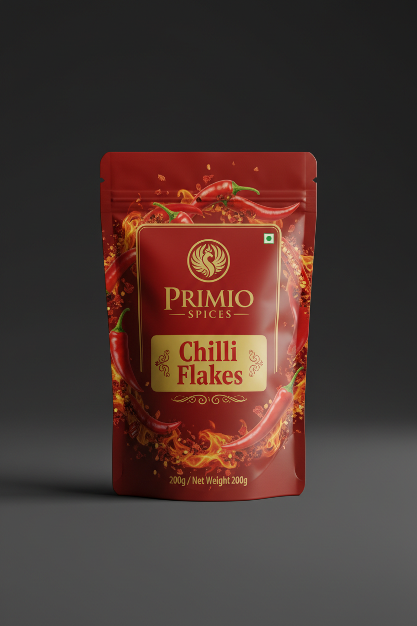 PRIMIO SPICES Pure Red Chilli Flakes